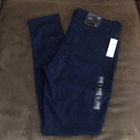 New Gap Navy Jean legging size 10 R - Picture 1 of 2